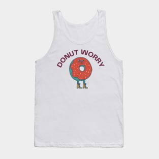 donut worry - funny puns Tank Top